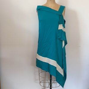 Vionnet Paris 100% silk bias cut dress 42 US 6